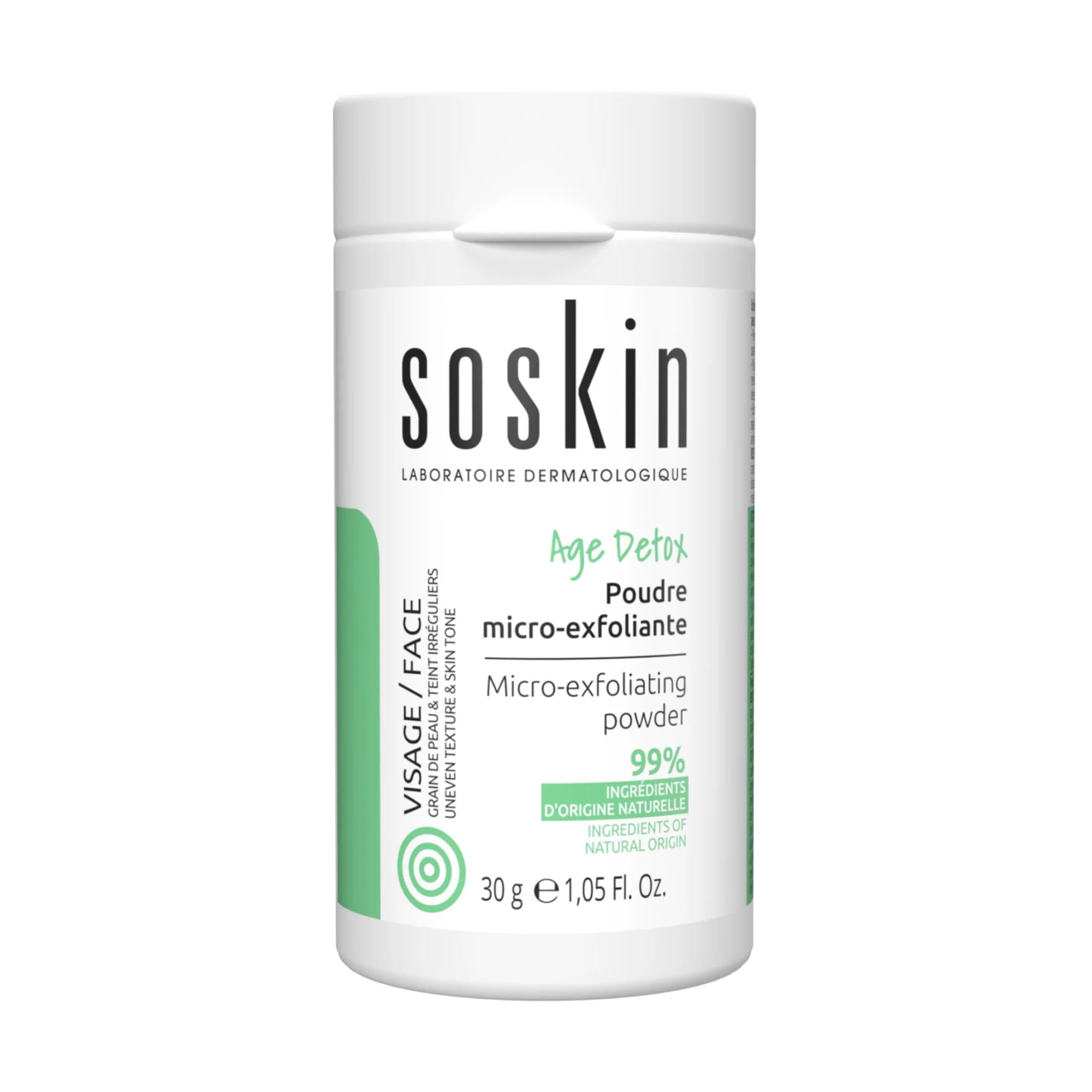 Пудра мікроексфоліант для обличчя Soskin Micro-Exfoliant Powder Age Detox, 30 г